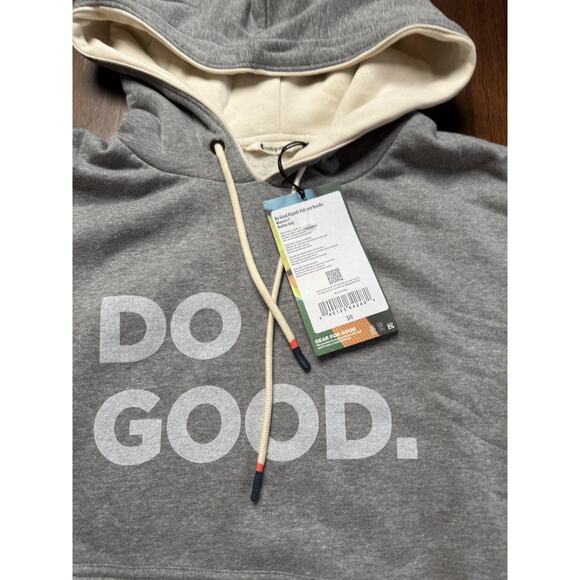 Cotopaxi Hoodie Womens Small Heather Grey Do Good Organic Pullover Fleece Logo - Picture 2 of 9